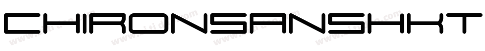 chironsanshktt bold字体转换